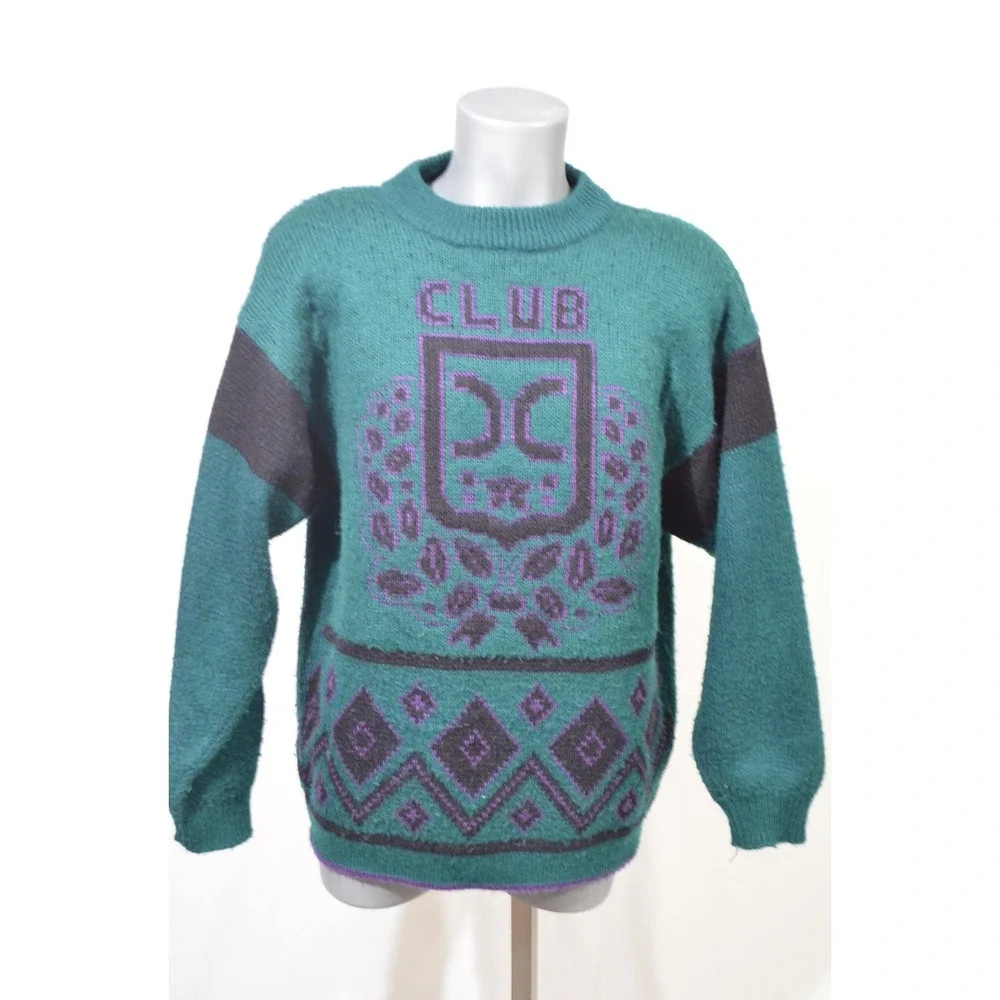 Vintage‎ 1980s Eagle Jeans Size XL Thick Knit Oversized Cosby Sweater